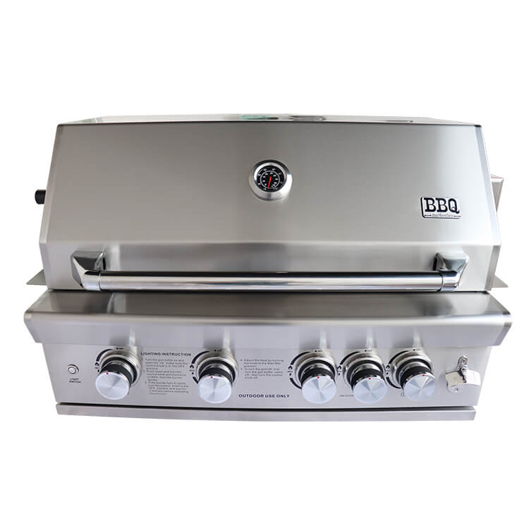 stainless steel built in gas bbq grill