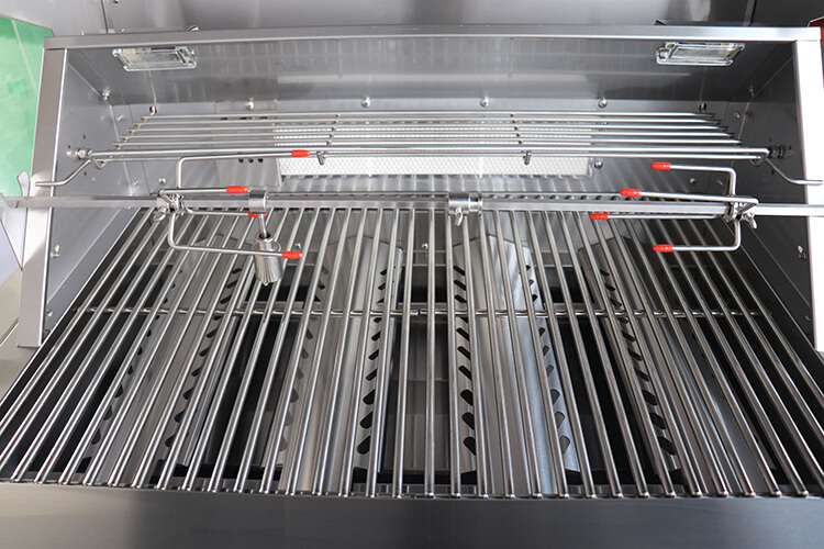 stainless steel built in gas bbq grill