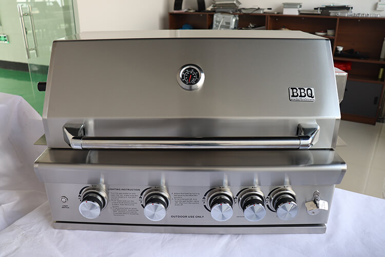 stainless steel built in gas bbq grill