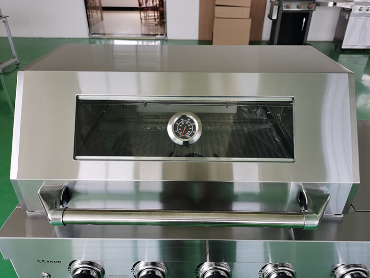 stainless steel 4 burners gas bbq grill