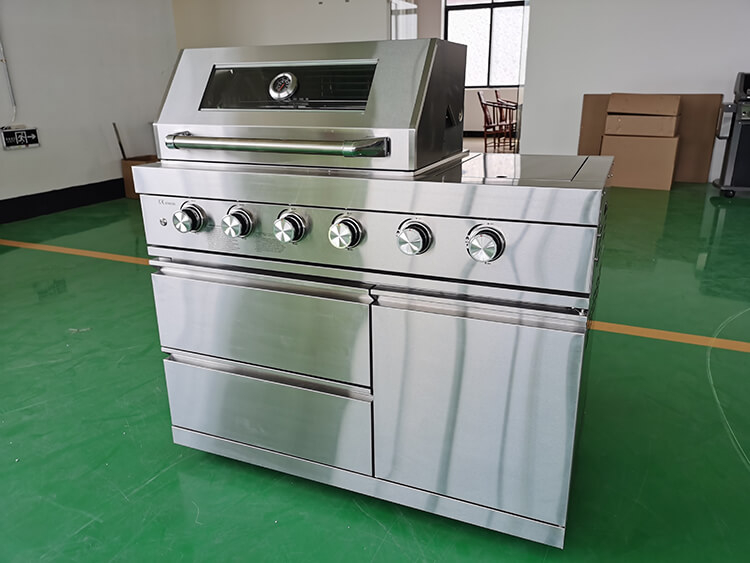 stainless steel 4 burners gas bbq grill